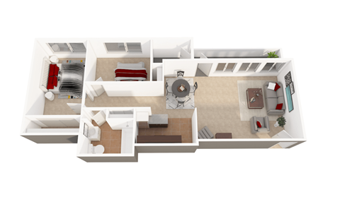 B2_2Bed_2Bath at Laurel Pines, Laurel, Maryland